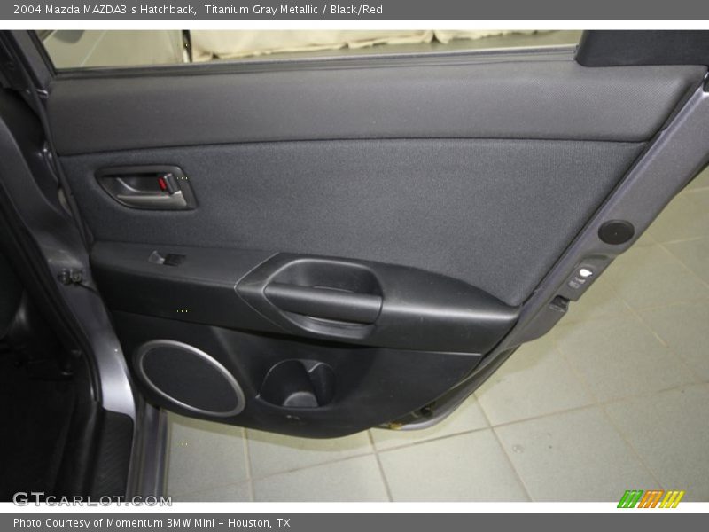 Titanium Gray Metallic / Black/Red 2004 Mazda MAZDA3 s Hatchback