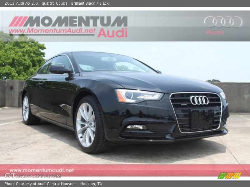 Brilliant Black / Black 2013 Audi A5 2.0T quattro Coupe