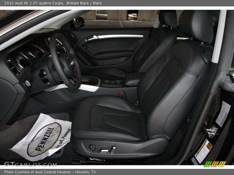 Front Seat of 2013 A5 2.0T quattro Coupe
