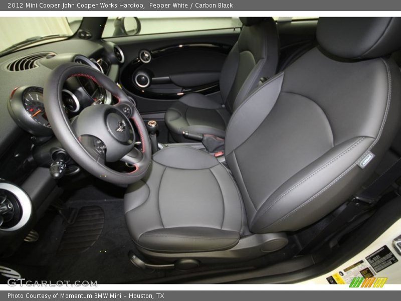 Pepper White / Carbon Black 2012 Mini Cooper John Cooper Works Hardtop