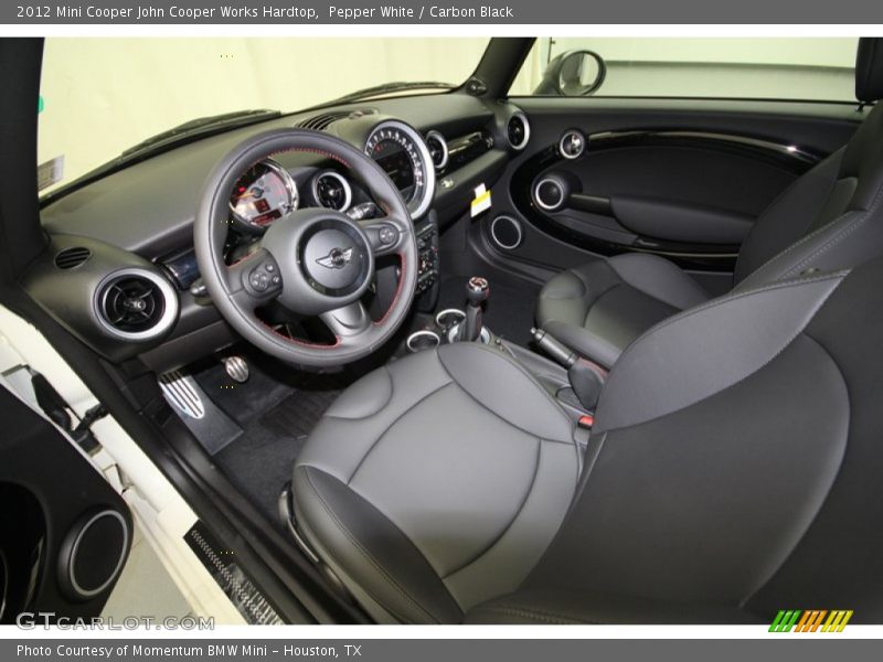 Pepper White / Carbon Black 2012 Mini Cooper John Cooper Works Hardtop