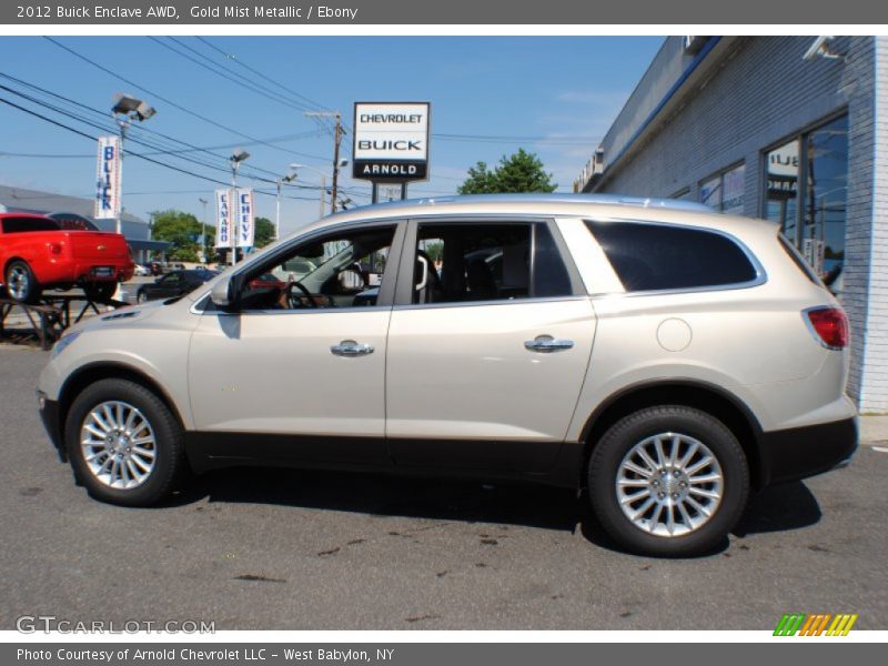 Gold Mist Metallic / Ebony 2012 Buick Enclave AWD