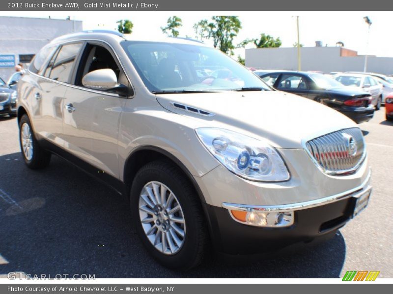 Gold Mist Metallic / Ebony 2012 Buick Enclave AWD
