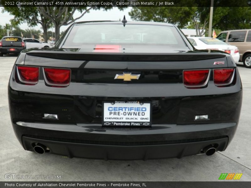 Carbon Flash Metallic / Jet Black 2012 Chevrolet Camaro LT 45th Anniversary Edition Coupe