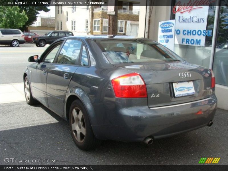 Dolphin Grey Metallic / Platinum 2004 Audi A4 1.8T Sedan