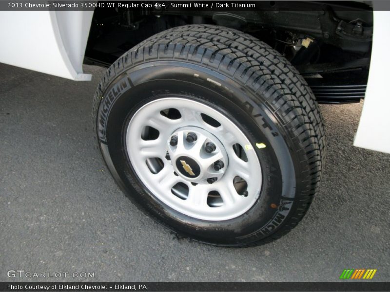 Summit White / Dark Titanium 2013 Chevrolet Silverado 3500HD WT Regular Cab 4x4
