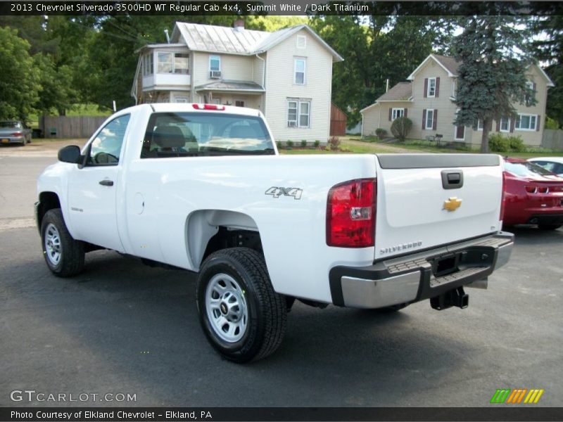 Summit White / Dark Titanium 2013 Chevrolet Silverado 3500HD WT Regular Cab 4x4