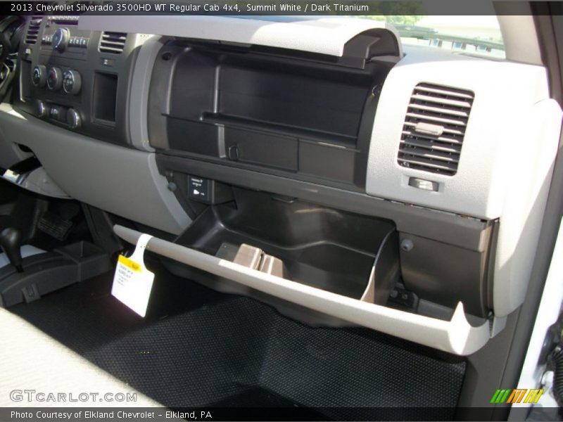 Summit White / Dark Titanium 2013 Chevrolet Silverado 3500HD WT Regular Cab 4x4