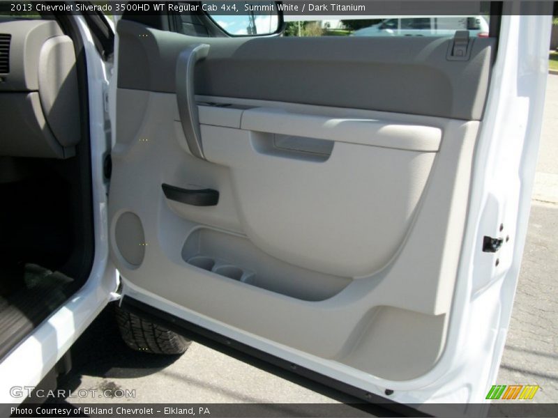 Summit White / Dark Titanium 2013 Chevrolet Silverado 3500HD WT Regular Cab 4x4