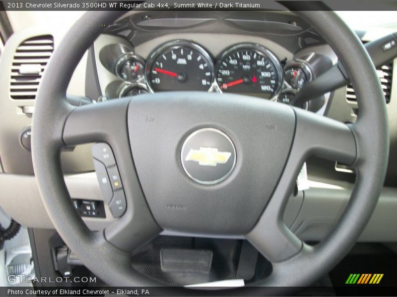 Summit White / Dark Titanium 2013 Chevrolet Silverado 3500HD WT Regular Cab 4x4