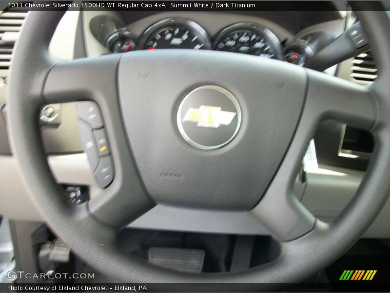Summit White / Dark Titanium 2013 Chevrolet Silverado 3500HD WT Regular Cab 4x4