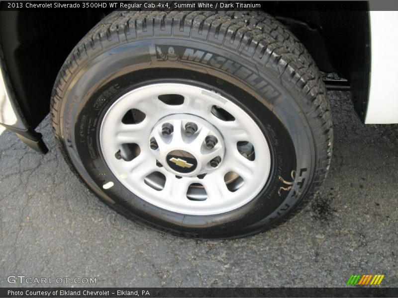 Summit White / Dark Titanium 2013 Chevrolet Silverado 3500HD WT Regular Cab 4x4