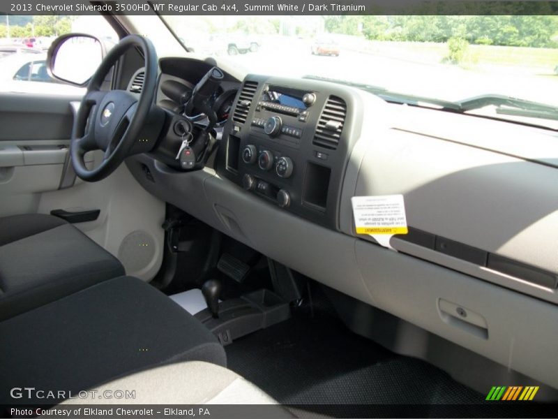 Summit White / Dark Titanium 2013 Chevrolet Silverado 3500HD WT Regular Cab 4x4