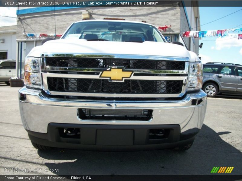 Summit White / Dark Titanium 2013 Chevrolet Silverado 3500HD WT Regular Cab 4x4