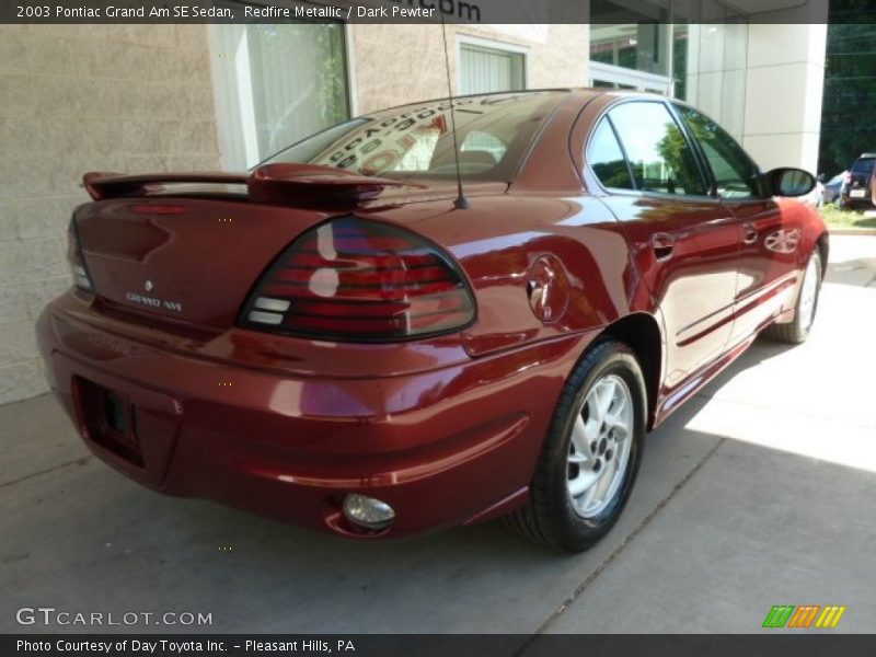 Redfire Metallic / Dark Pewter 2003 Pontiac Grand Am SE Sedan