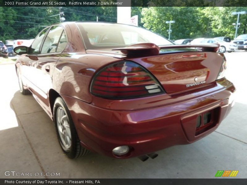 Redfire Metallic / Dark Pewter 2003 Pontiac Grand Am SE Sedan