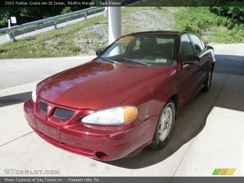 Redfire Metallic / Dark Pewter 2003 Pontiac Grand Am SE Sedan