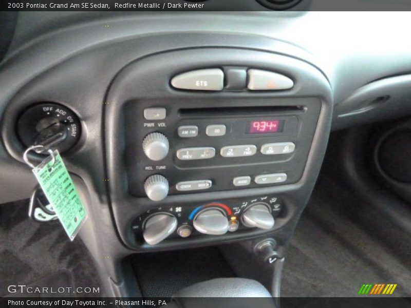 Redfire Metallic / Dark Pewter 2003 Pontiac Grand Am SE Sedan