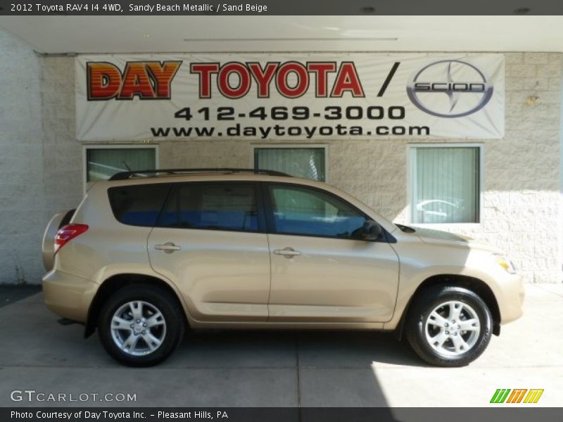 Sandy Beach Metallic / Sand Beige 2012 Toyota RAV4 I4 4WD