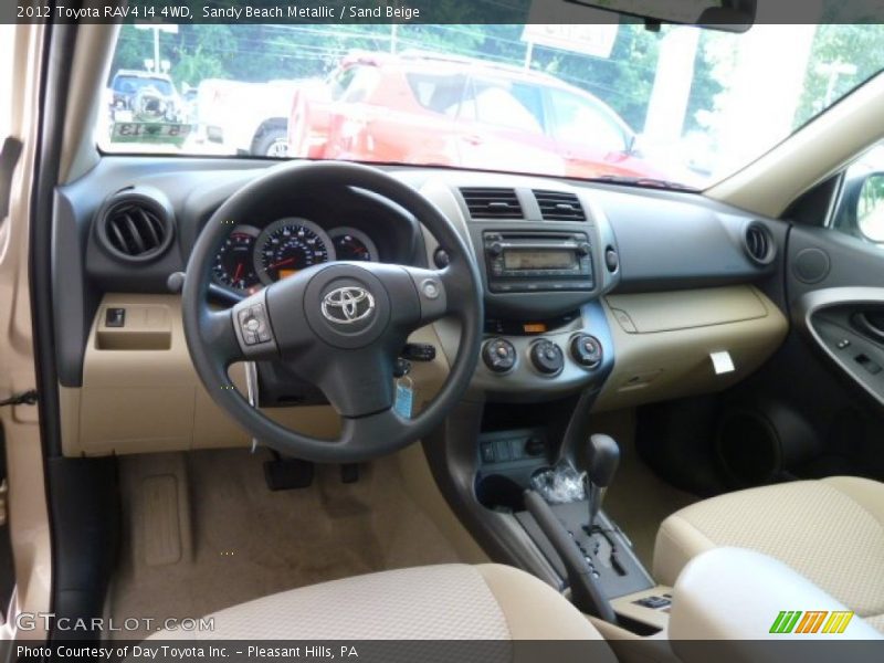 Sandy Beach Metallic / Sand Beige 2012 Toyota RAV4 I4 4WD