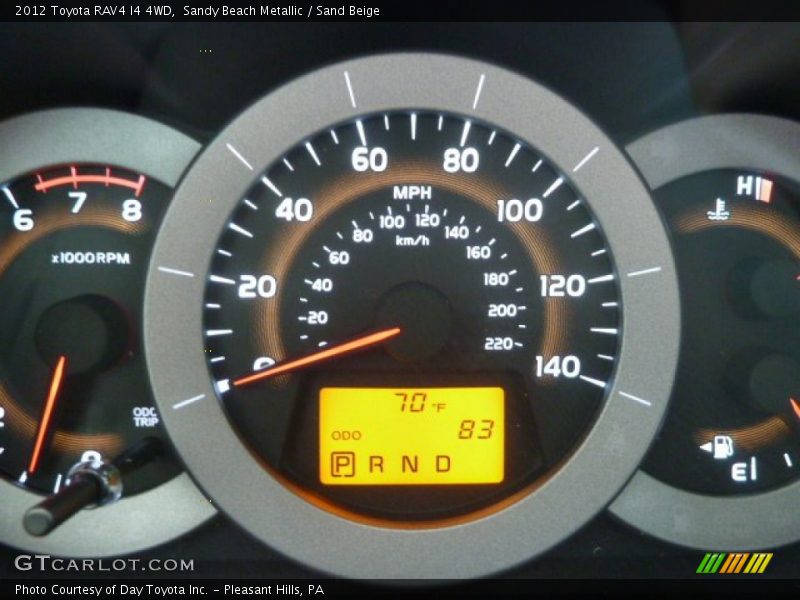 Sandy Beach Metallic / Sand Beige 2012 Toyota RAV4 I4 4WD