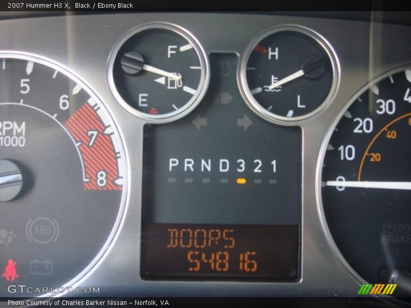 Black / Ebony Black 2007 Hummer H3 X