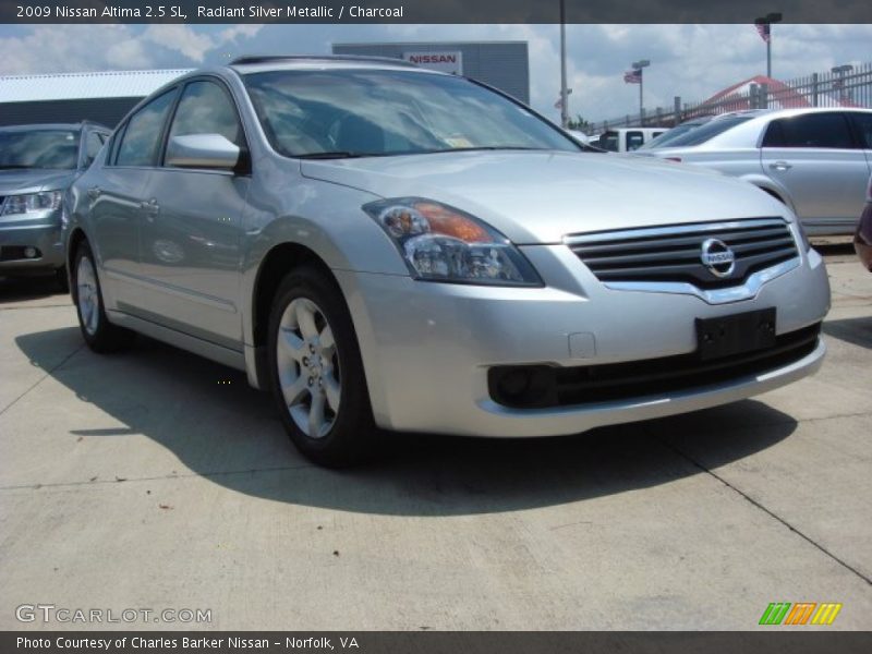 Radiant Silver Metallic / Charcoal 2009 Nissan Altima 2.5 SL