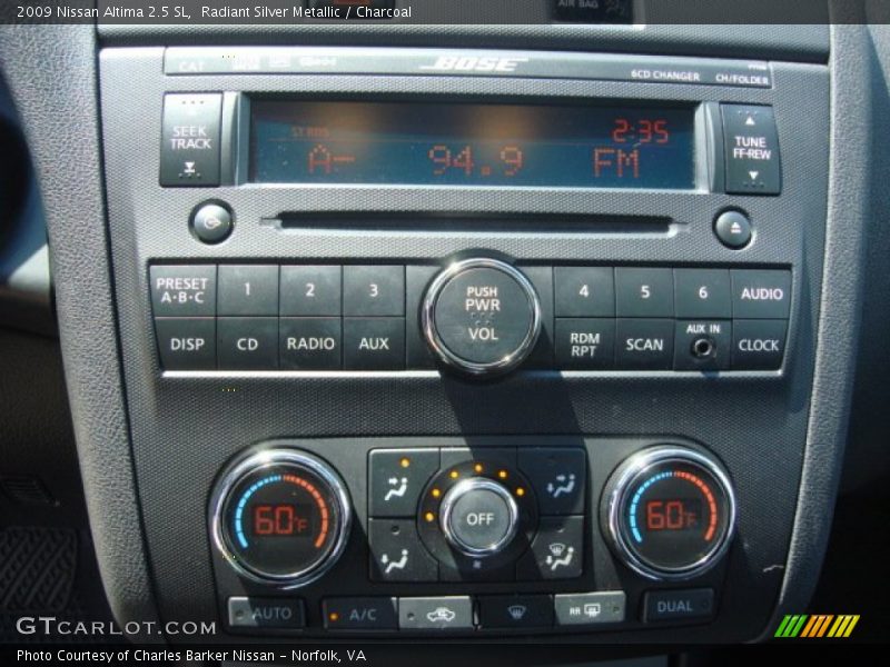 Radiant Silver Metallic / Charcoal 2009 Nissan Altima 2.5 SL