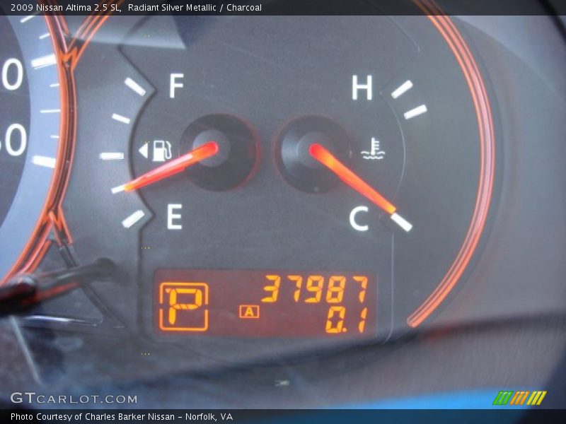 Radiant Silver Metallic / Charcoal 2009 Nissan Altima 2.5 SL