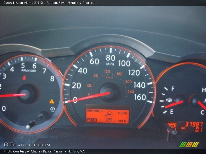 Radiant Silver Metallic / Charcoal 2009 Nissan Altima 2.5 SL