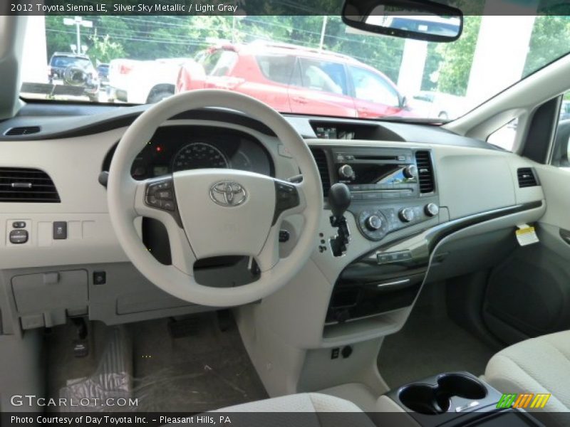 Silver Sky Metallic / Light Gray 2012 Toyota Sienna LE