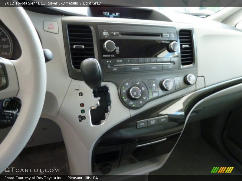 Silver Sky Metallic / Light Gray 2012 Toyota Sienna LE