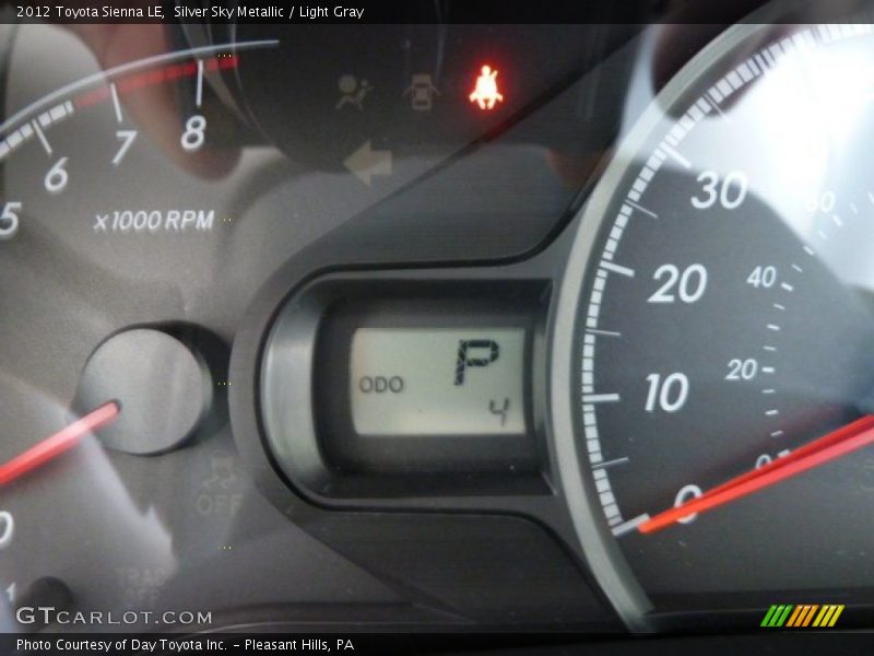 Silver Sky Metallic / Light Gray 2012 Toyota Sienna LE
