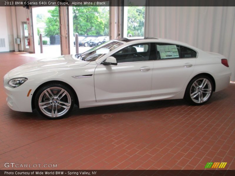 Alpine White / Black 2013 BMW 6 Series 640i Gran Coupe