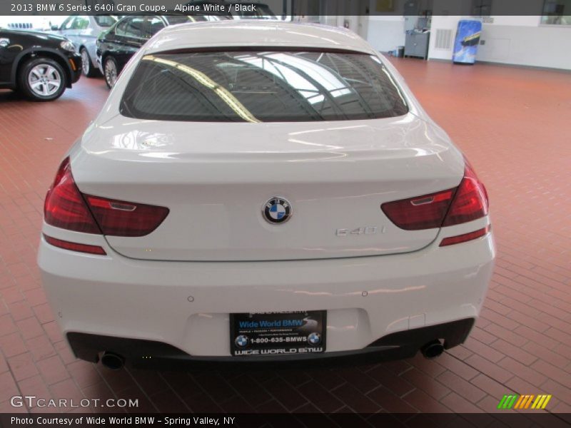 Alpine White / Black 2013 BMW 6 Series 640i Gran Coupe