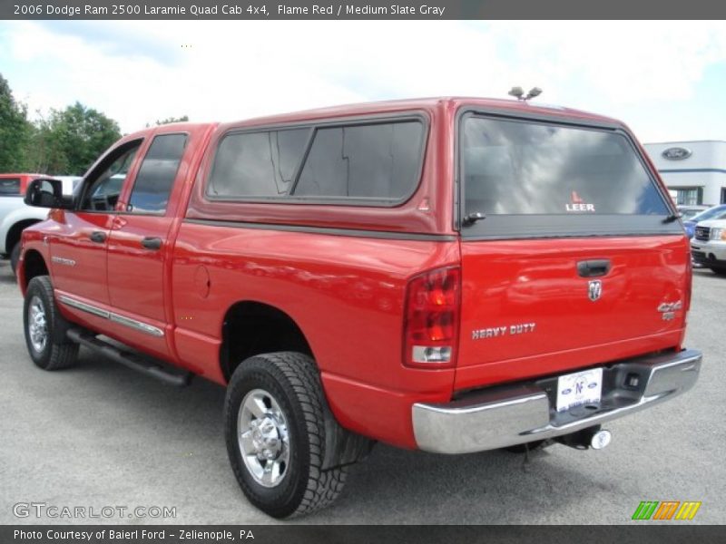 Flame Red / Medium Slate Gray 2006 Dodge Ram 2500 Laramie Quad Cab 4x4