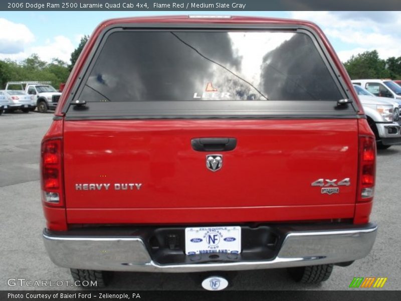 Flame Red / Medium Slate Gray 2006 Dodge Ram 2500 Laramie Quad Cab 4x4