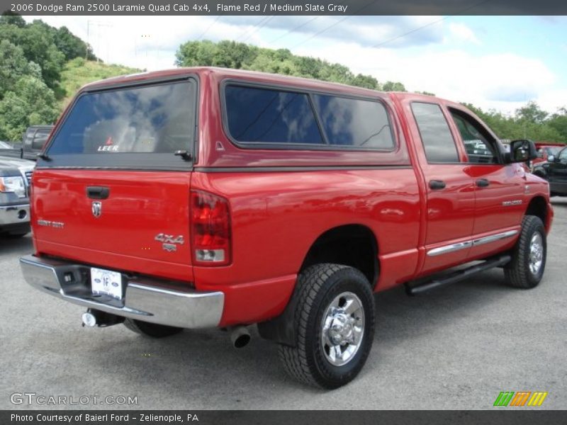 Flame Red / Medium Slate Gray 2006 Dodge Ram 2500 Laramie Quad Cab 4x4