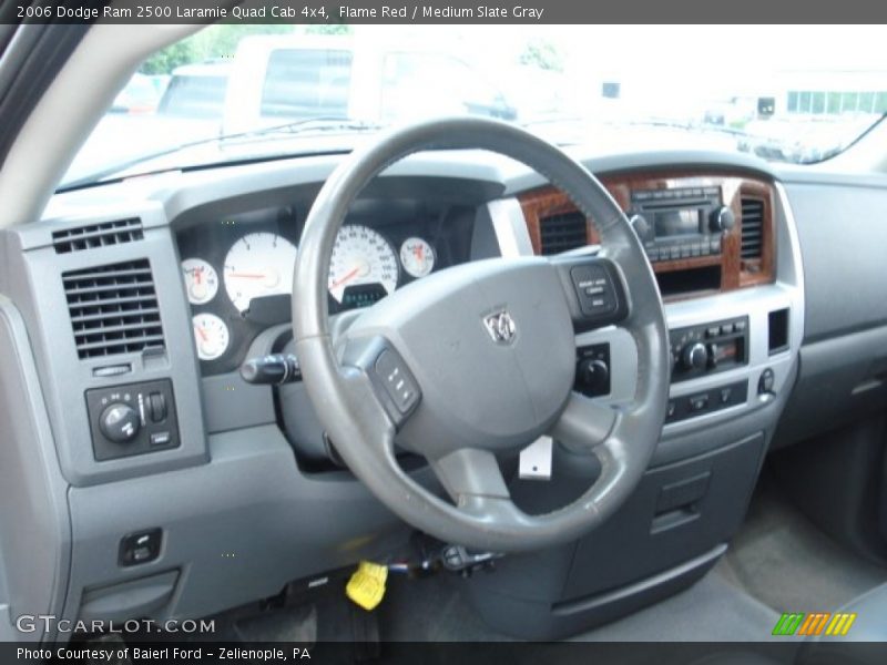 Flame Red / Medium Slate Gray 2006 Dodge Ram 2500 Laramie Quad Cab 4x4