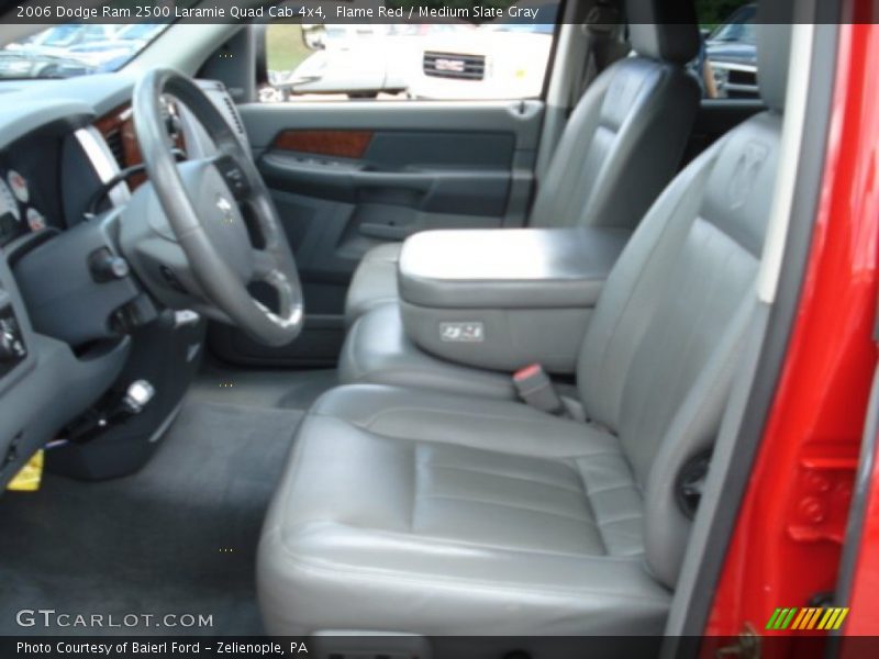 Flame Red / Medium Slate Gray 2006 Dodge Ram 2500 Laramie Quad Cab 4x4