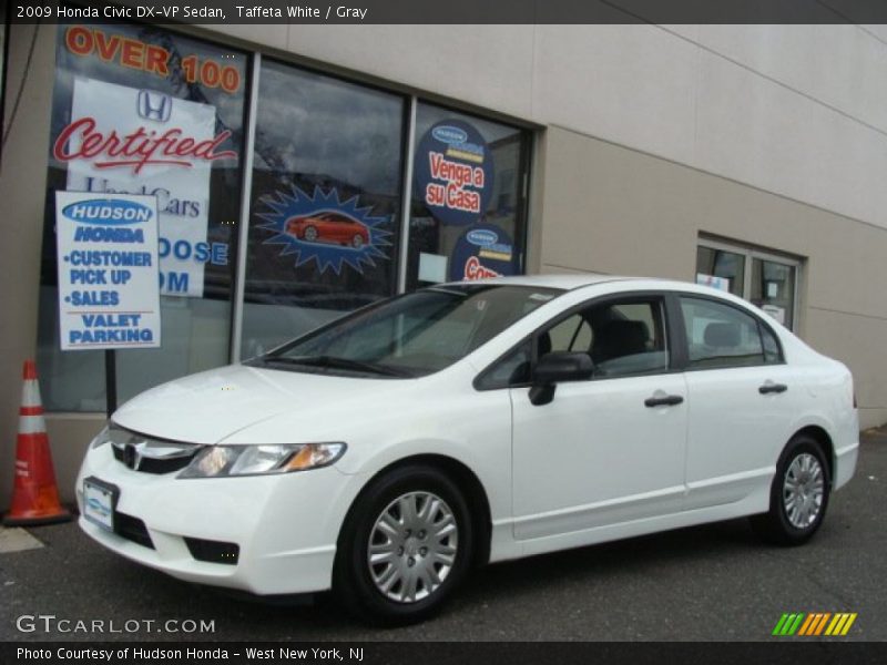 Taffeta White / Gray 2009 Honda Civic DX-VP Sedan