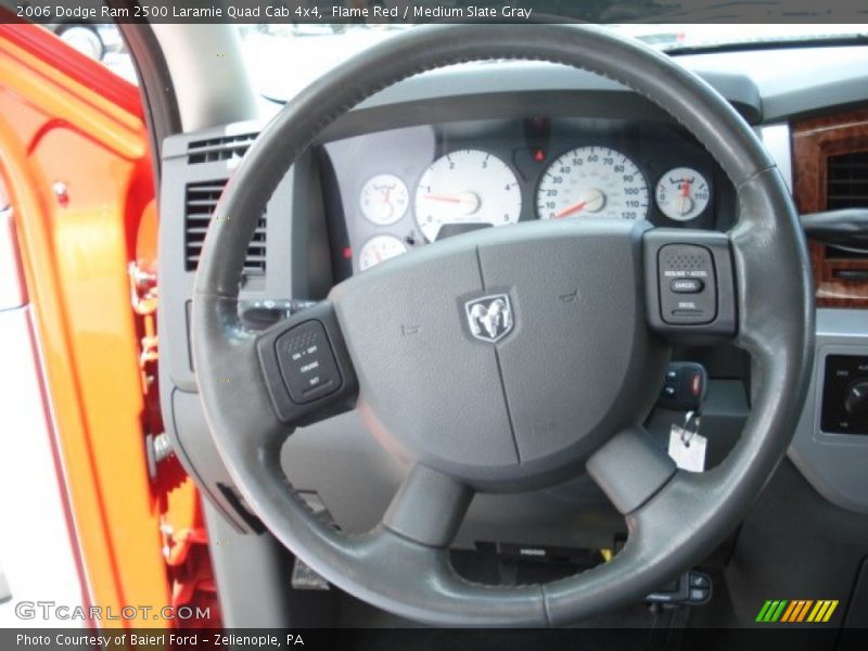 Flame Red / Medium Slate Gray 2006 Dodge Ram 2500 Laramie Quad Cab 4x4