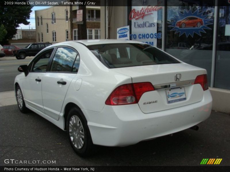 Taffeta White / Gray 2009 Honda Civic DX-VP Sedan
