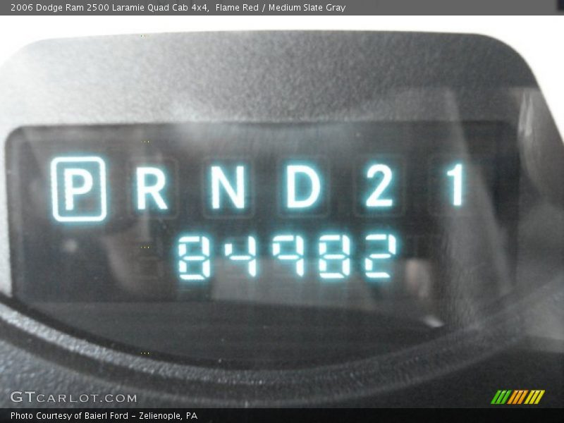 Flame Red / Medium Slate Gray 2006 Dodge Ram 2500 Laramie Quad Cab 4x4
