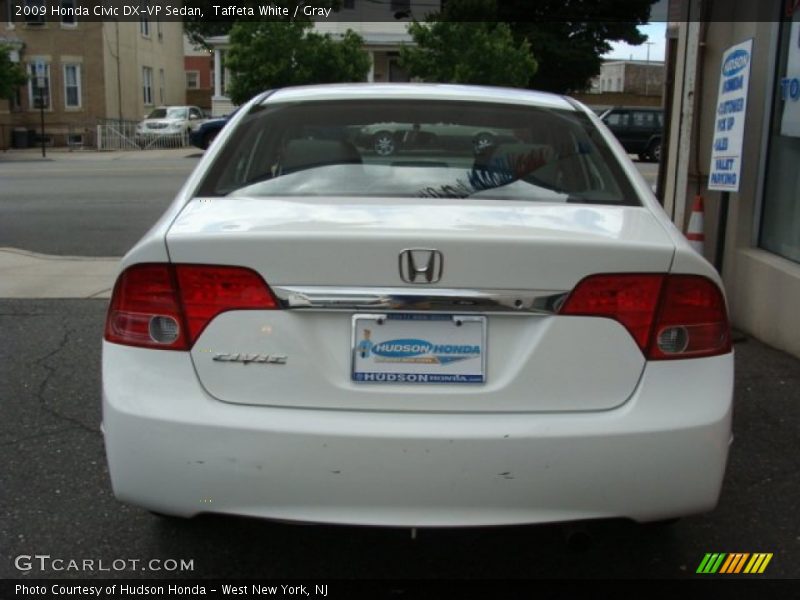 Taffeta White / Gray 2009 Honda Civic DX-VP Sedan