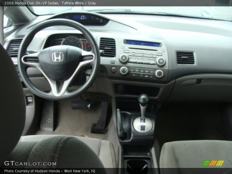 Taffeta White / Gray 2009 Honda Civic DX-VP Sedan