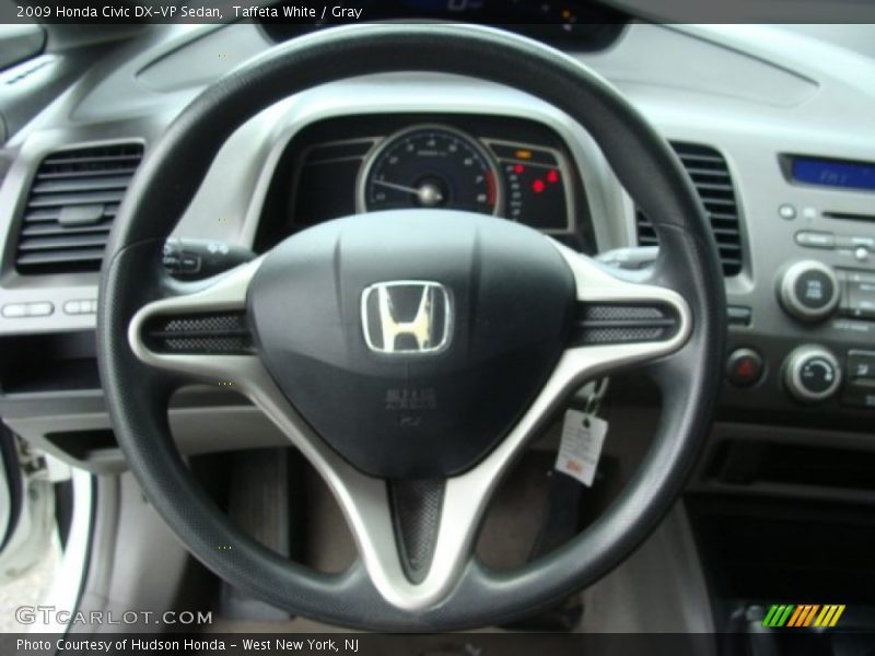 Taffeta White / Gray 2009 Honda Civic DX-VP Sedan