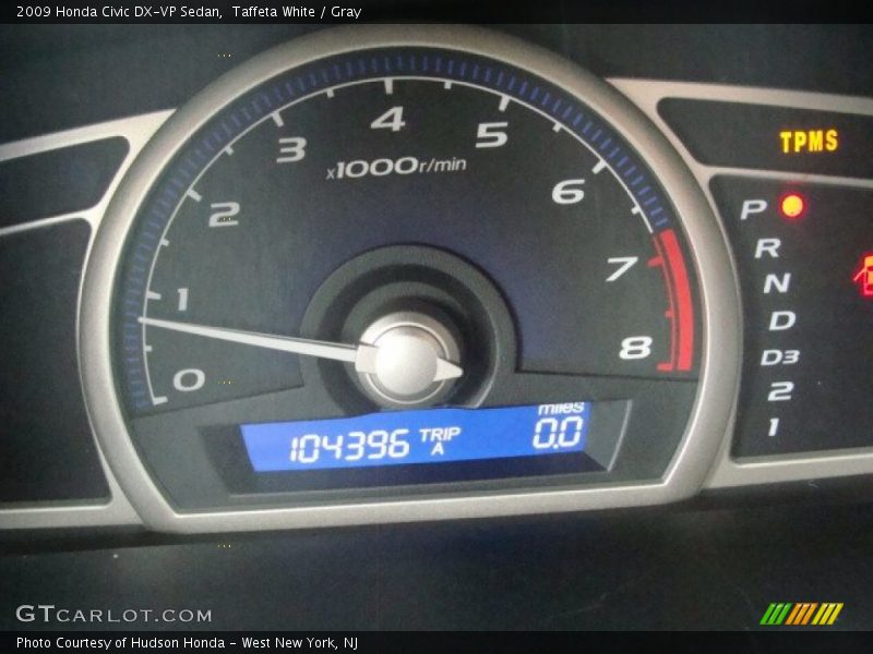Taffeta White / Gray 2009 Honda Civic DX-VP Sedan
