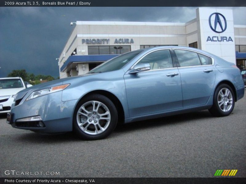 Borealis Blue Pearl / Ebony 2009 Acura TL 3.5