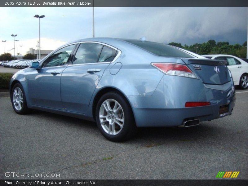 Borealis Blue Pearl / Ebony 2009 Acura TL 3.5